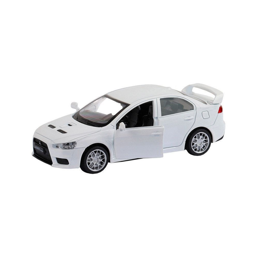 фото Машина автопанорама mitsubishi lancer evolution, белый, 1/40, откр. двери, в/к jb1251259