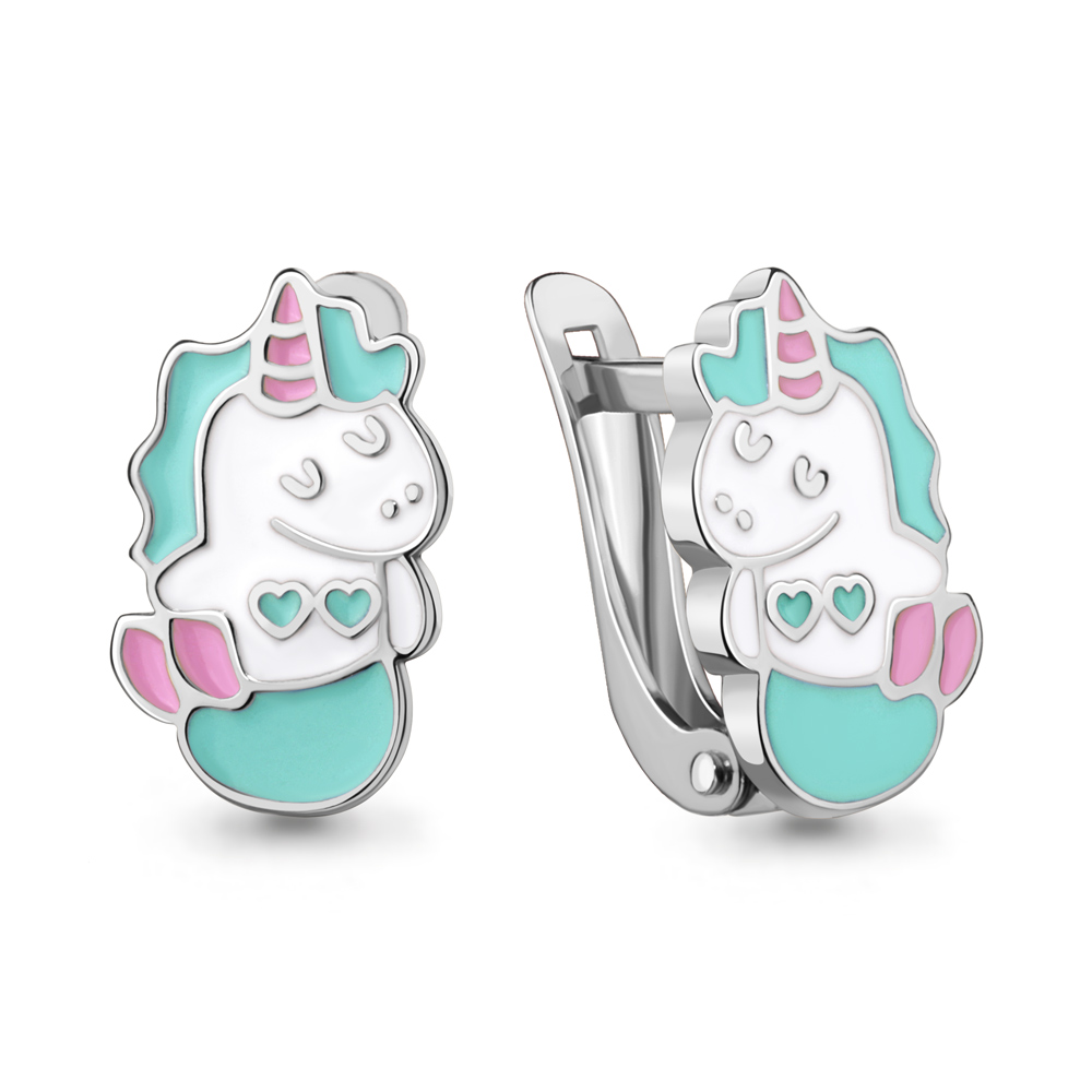 

Серьги из серебра с эмалью Aquamarine 34314_925_р, 34314_925_р