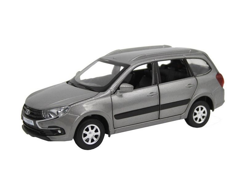 

Машина Автопанорама LADA GRANTA CROSS серый 1/24 свет звук инерция JB1251206
