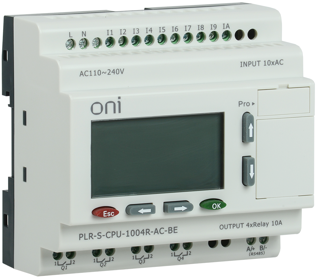 

Логическое реле PLR-S. CPU1004(R) 220В AC с экраном ONI