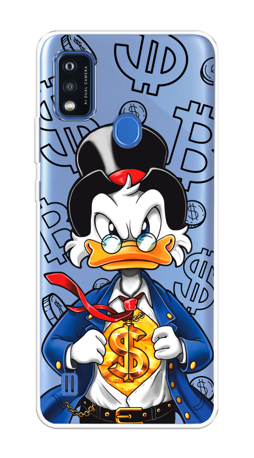 

Чехол на ZTE Blade A51 "Scrooge Goldman", Черный;белый;синий, 134550-1