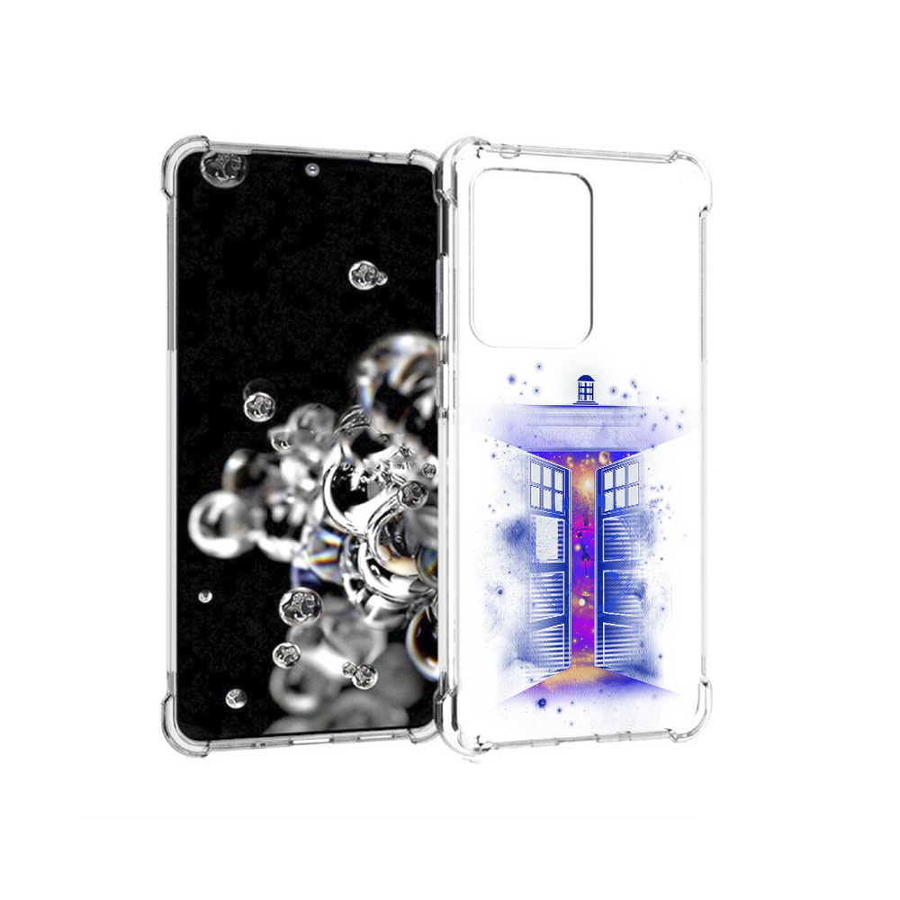 

Чехол MyPads Tocco для Samsung Galaxy S20 Ultra фиолетовый уголок абстракция, Прозрачный, Tocco