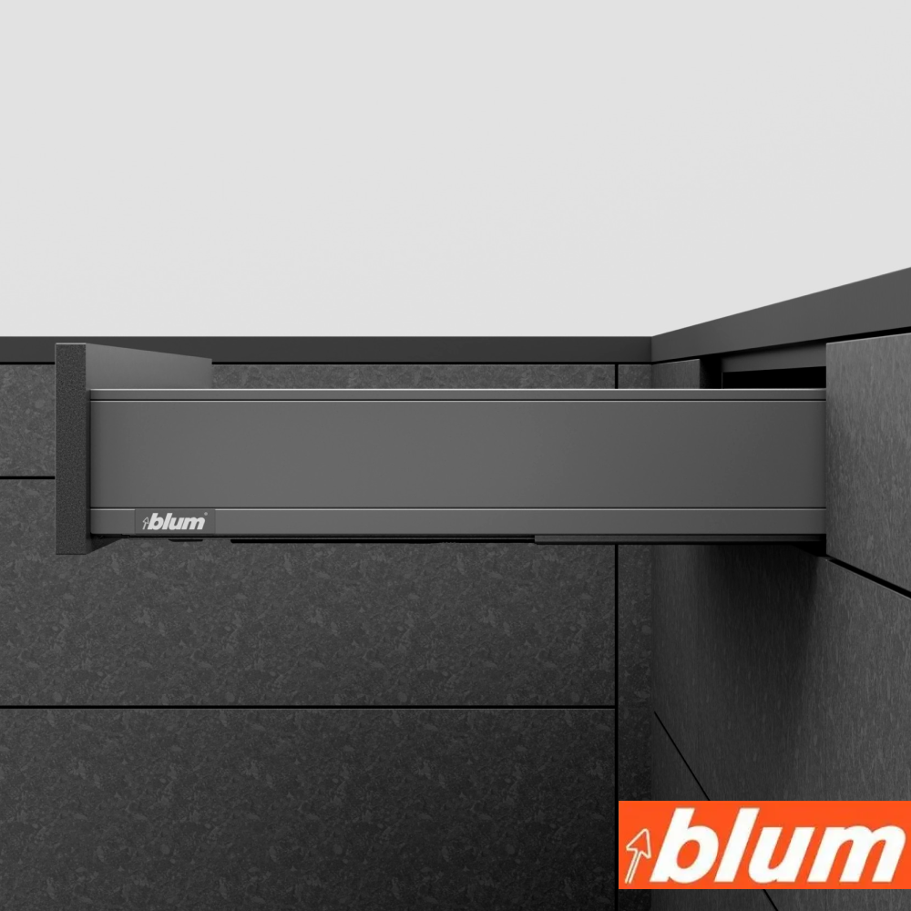 

Ящик BLUM LEGRABOX pure 90.5х500 мм, серый, LEGRABOX