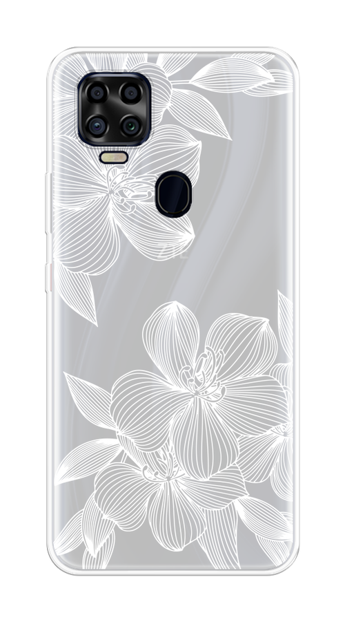 

Чехол на ZTE Blade V2020 "Крокус", Белый;прозрачный, 134350-1