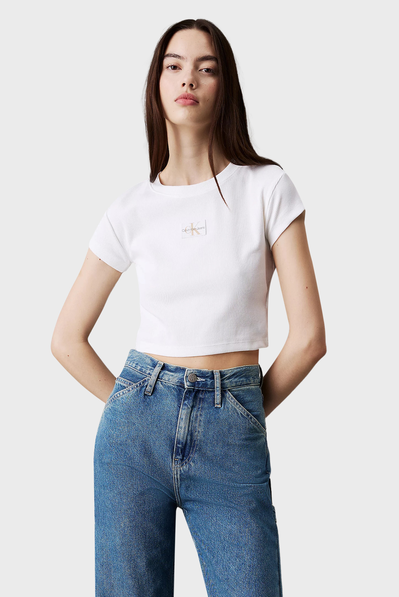 Топ женский Calvin Klein Jeans J20J223552 белый M 4939₽