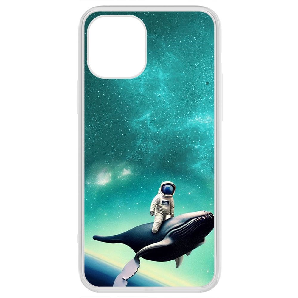 

Чехол-накладка Krutoff Clear Case Космоплавание для iPhone 12 Pro, Прозрачный