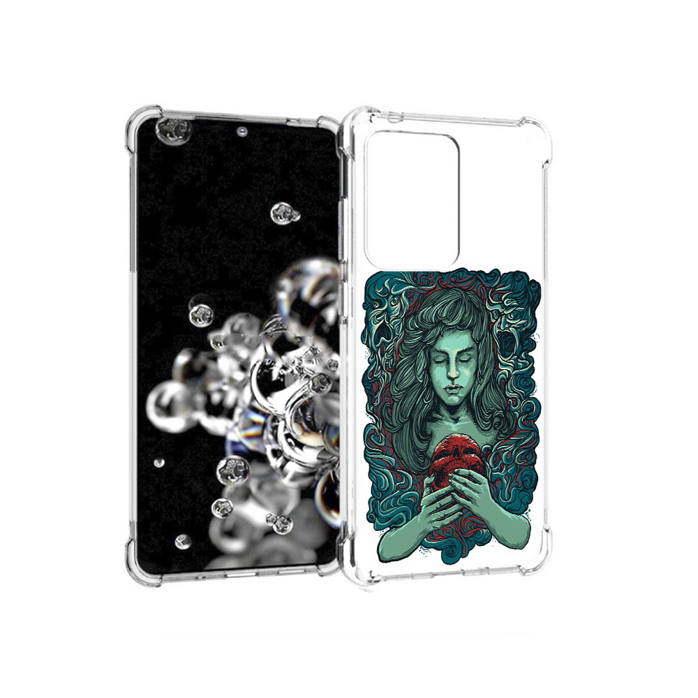 

Чехол MyPads Tocco для Samsung Galaxy S20 Ultra спящая девушка (PT144384.494.619), Прозрачный, Tocco