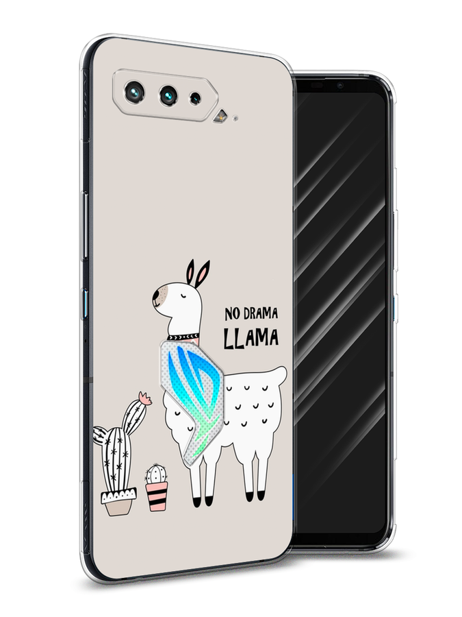 

Чехол Awog на Asus ROG Phone 5 "No drama LLama", Бежевый;серый;белый, 44250-2