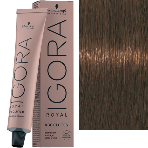 фото Краска для волос schwarzkopf igora royal absolute 7-460 60 мл