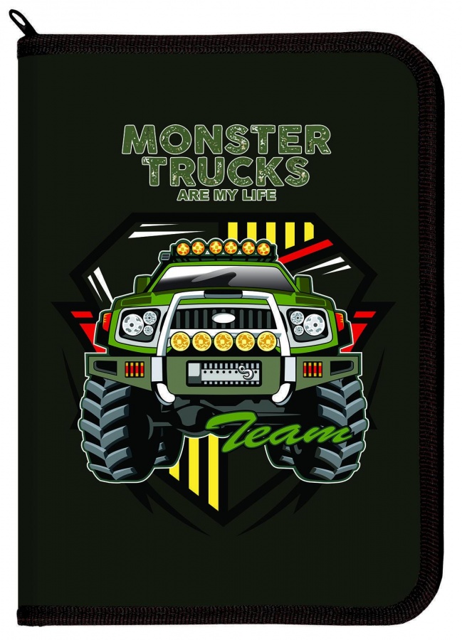 фото Папка для труда schoolформат monster truck 350х265х60мм для мальчиков 1 отделение а4