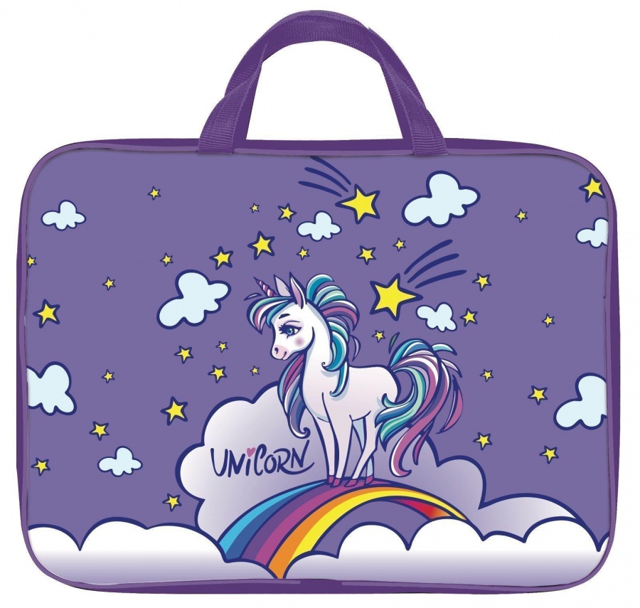 

Папка для труда SchoolФОРМАТ Little Unicorn 350х265х60мм для девочек 1 отделение А4