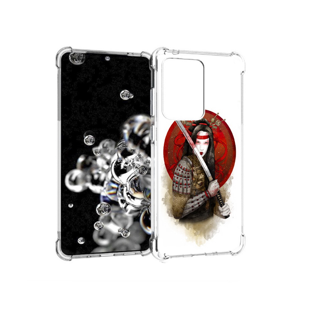

Чехол MyPads Tocco для Samsung Galaxy S20 Ultra рисованная девушка с катаной, Прозрачный, Tocco