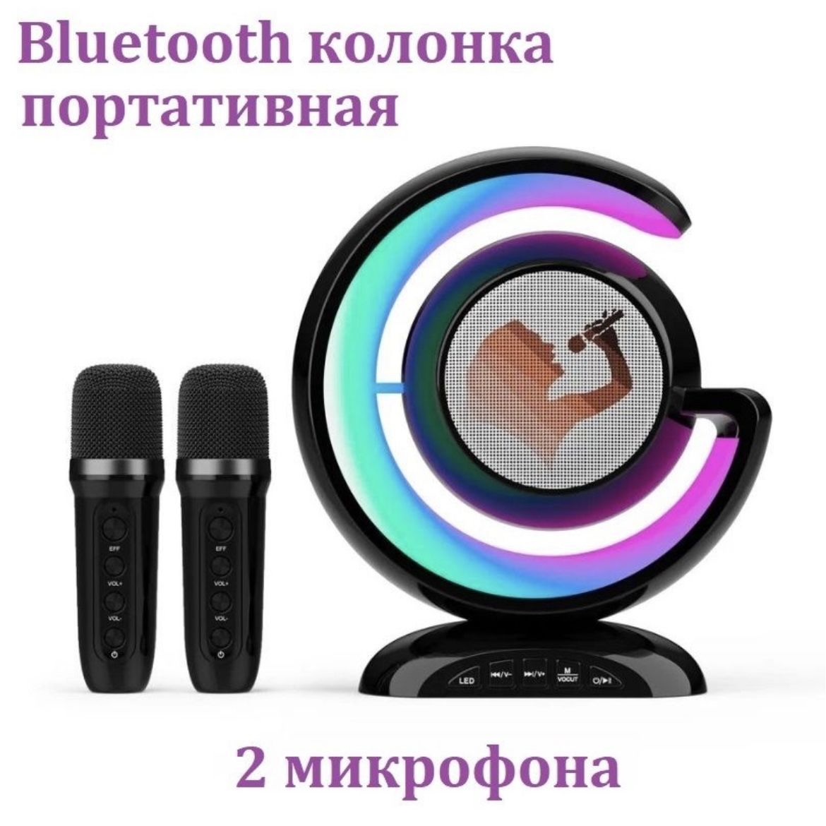 

Портативная колонка NoBrand YS-110 Black, Черный, YS-110