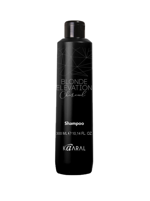 фото Черный угольный тонирующий шампунь kaaral blonde elevation charcoal shampoo ml 300