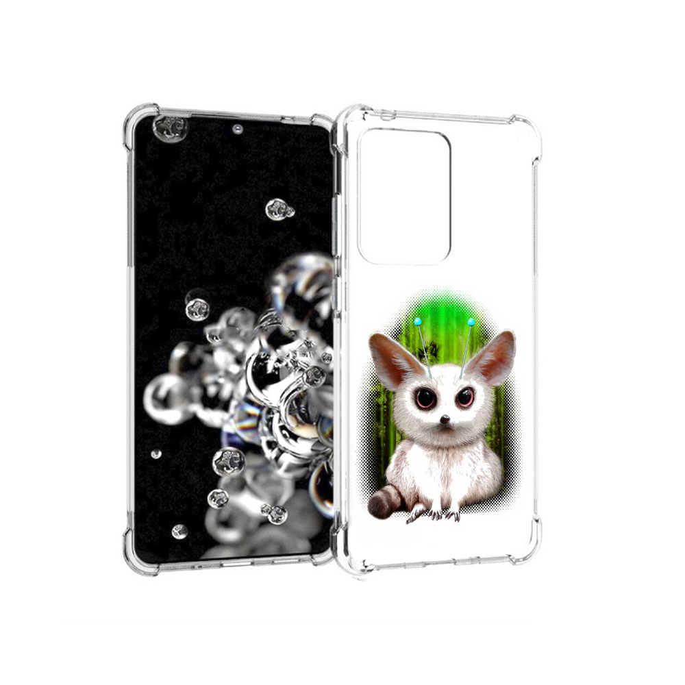 

Чехол MyPads Tocco для Samsung Galaxy S20 Ultra пушистое животное (PT144384.494.560), Прозрачный, Tocco