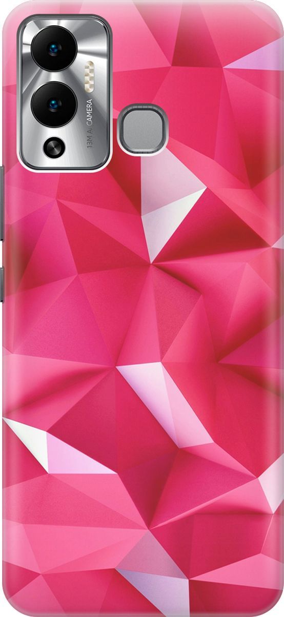 

Чехол на Infinix Hot 12 Play NFC "Малиновые ромбы", Красный;розовый, 14651