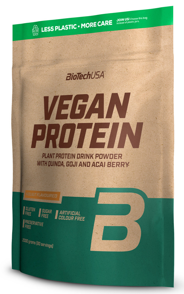 фото Вегетарианский протеин biotechusa vegan protein 2000 г. фундук