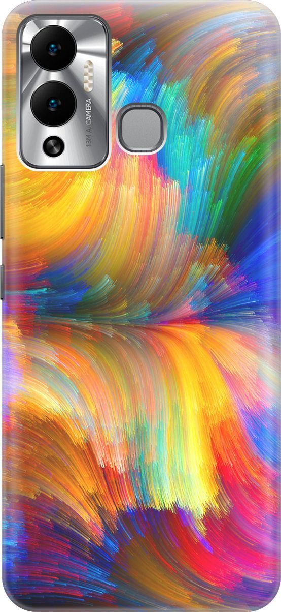 

Чехол на Infinix Hot 12 Play NFC "Акварельное небо", Желтый;фиолетовый, 14651
