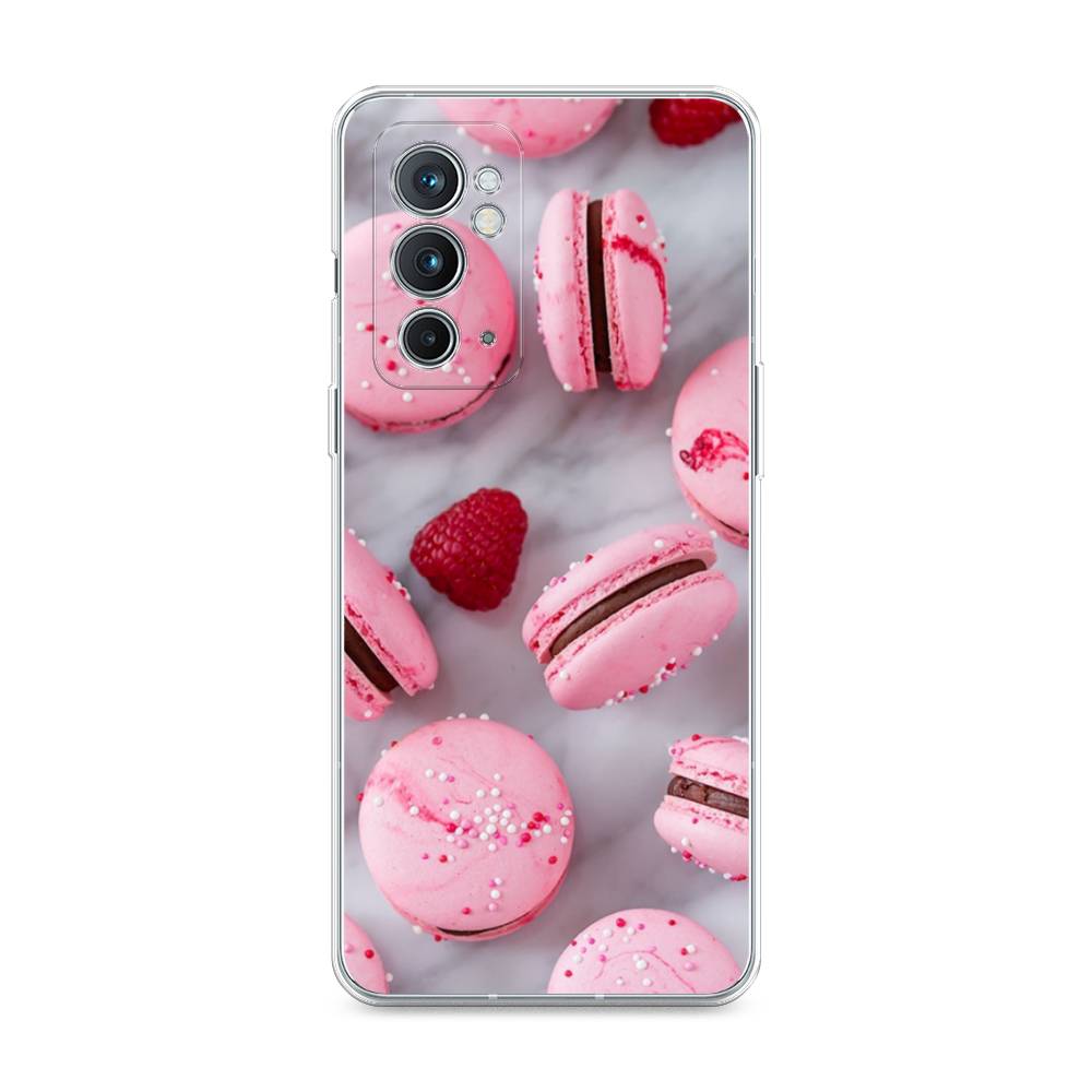 

Чехол Awog на OnePlus 9RT / ВанПлас 9RT "Макарони с малиной", Серый;розовый, 152050-10
