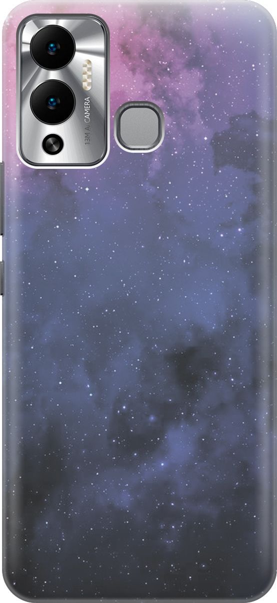 

Чехол на Infinix Hot 12 Play NFC "Звездное зарево", Голубой;синий, 14661