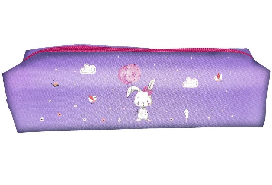 

Пенал-тубус SchoolФОРМАТ Cute Rabbit, прямоугольный, 195х45х45мм, ткань с подкладом