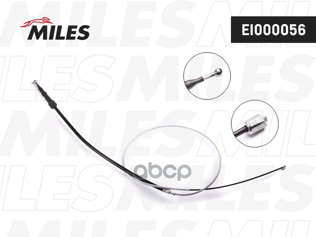 фото Трос ручного тормоза miles ei000056 vw caddy 04- 1713мм miles арт. ei000056