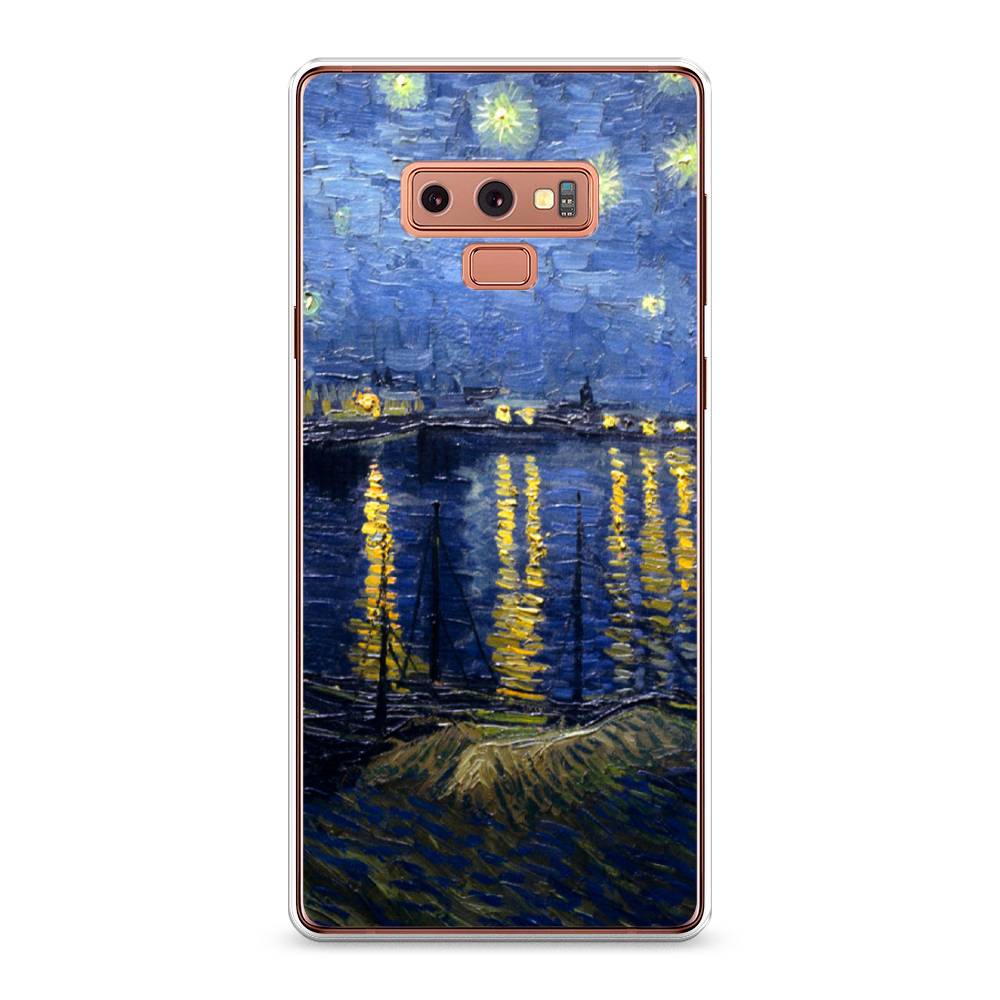 

Чехол на Samsung Galaxy Note 9 "Звездная ночь над Роной", Синий;желтый, 26350-4