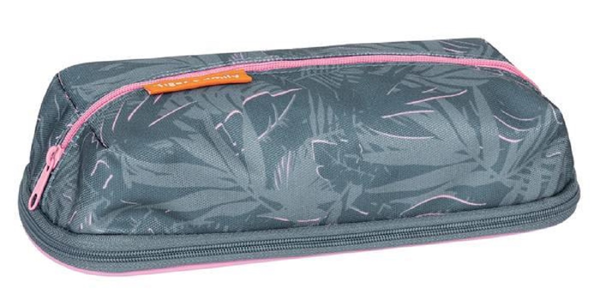 

Пенал школьный 2 отделения Tiger Family Max Hawaiian Vibe 7,5х22х10см, молния, для девочек, Зеленый