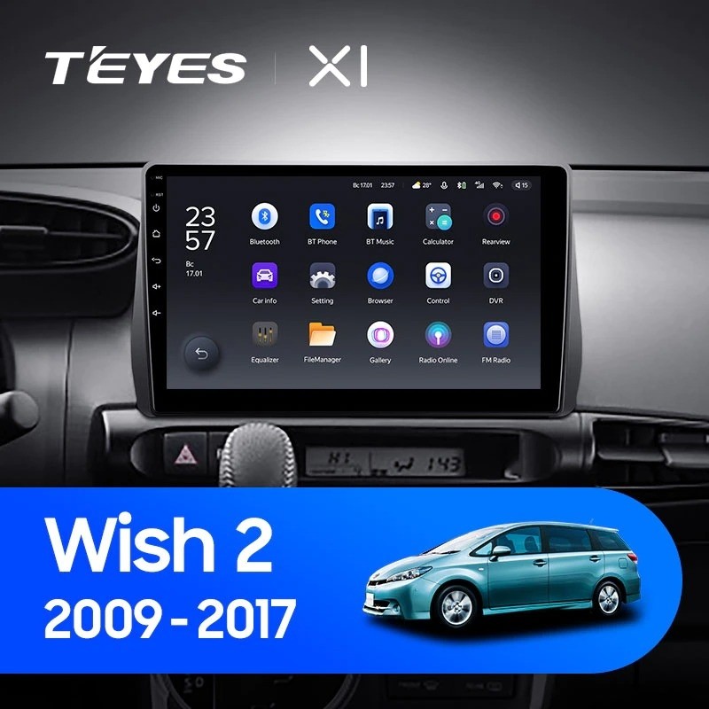 Штатная магнитола Teyes X1 4G 232 Toyota Wish 2 XE20 2009-2017 2921000₽