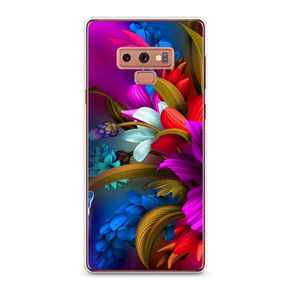 

Чехол на Samsung Galaxy Note 9 "Фантастические цветы", Фиолетовый;красный;синий, 26350-2