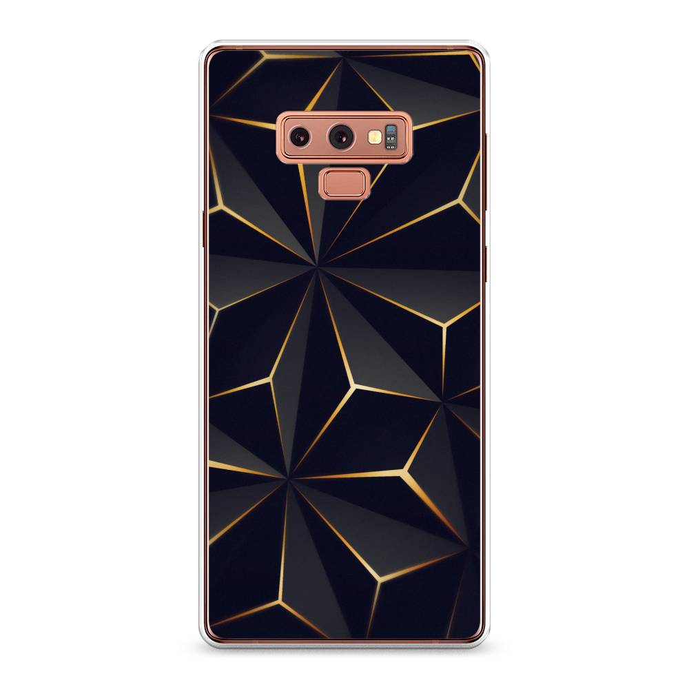 фото Чехол на samsung galaxy note 9 "черные полигоны" case place