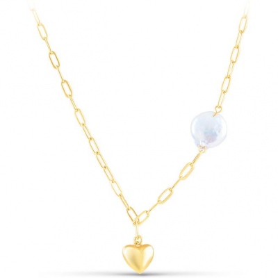 

Колье с жемчугом из серебра c позолотой 38 см Silver wings 25ne0568gp-204, 25ne0568gp-204