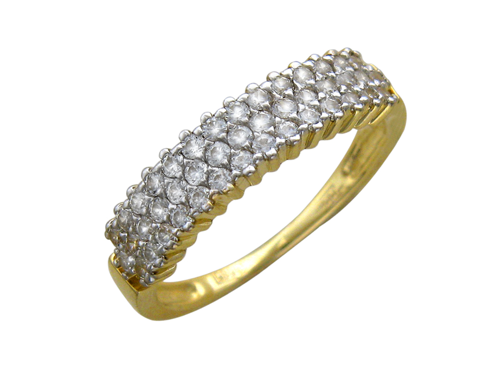 

Кольцо из желтого золота р. , Эстет 01К135486, фианит, 01К135486