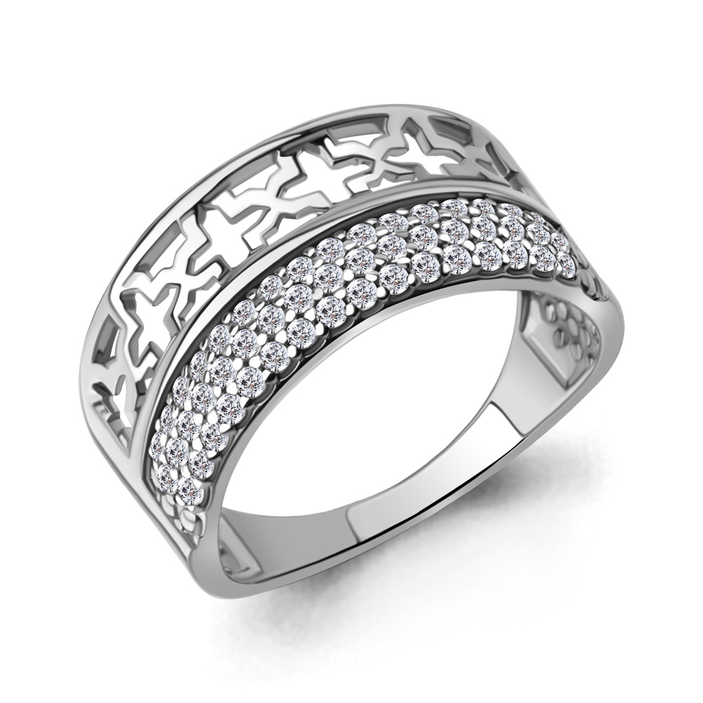 

Кольцо из серебра с фианитом Aquamarine Aquamarine 67782А_925_р р. 17, 67782А_925_р