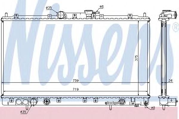 

Радиатор Nissens 62869A