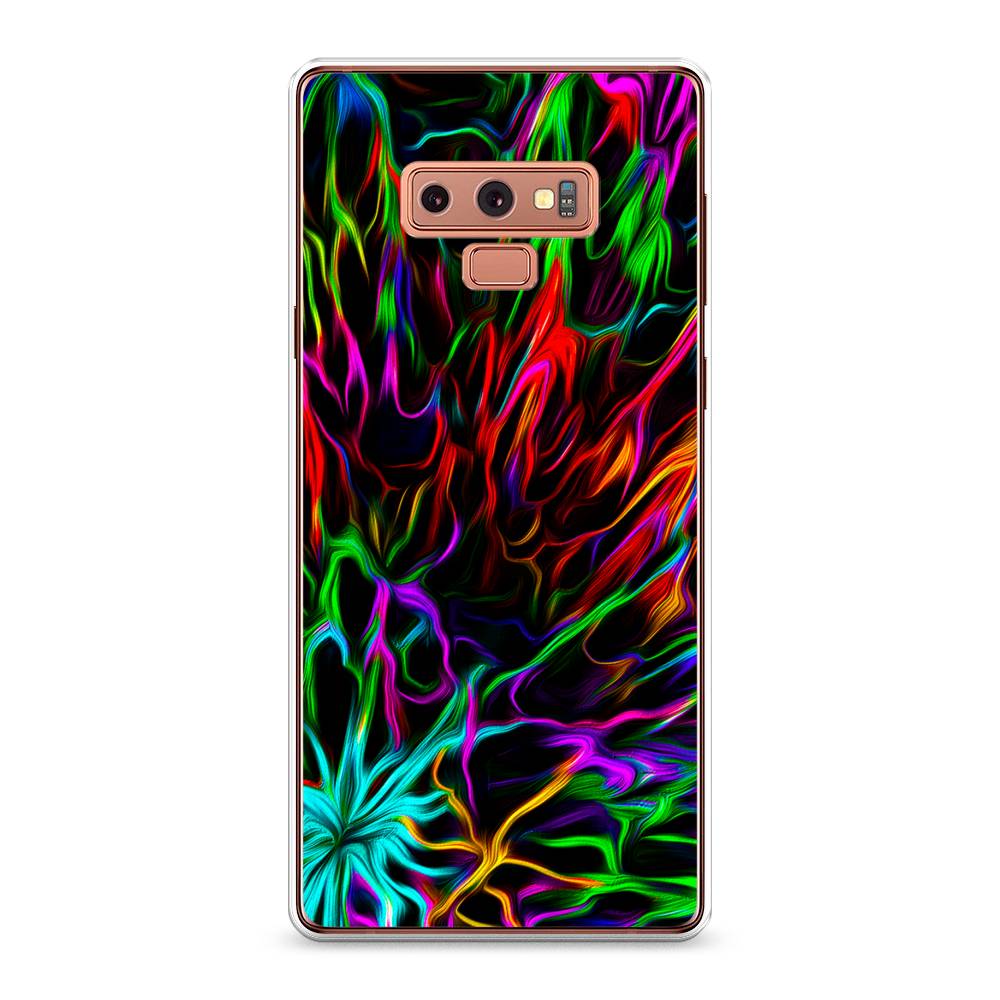 

Чехол на Samsung Galaxy Note 9 "Разноцветные разводы", Голубой;зеленый;оранжевый, 26350-3