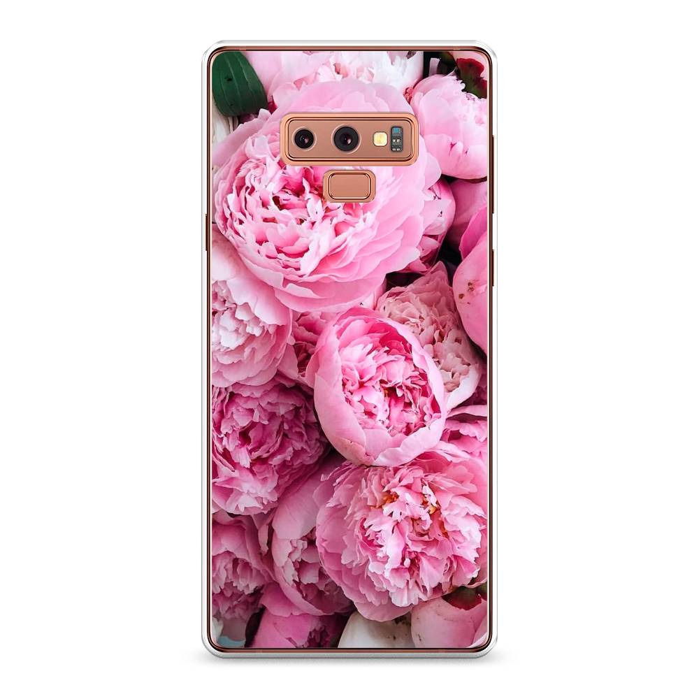 

Чехол на Samsung Galaxy Note 9 "Розовые пионы", Бежевый;розовый, 26350-2