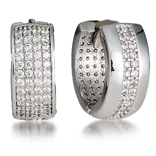 

Серьги из серебра TEO MAORI 83293.1, фианит, 83293.1