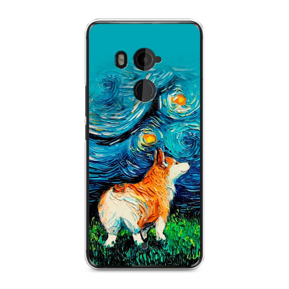 

Чехол на HTC U11 Plus "Корги звёздная ночь", Коричневый;белый;зеленый, 102150-1