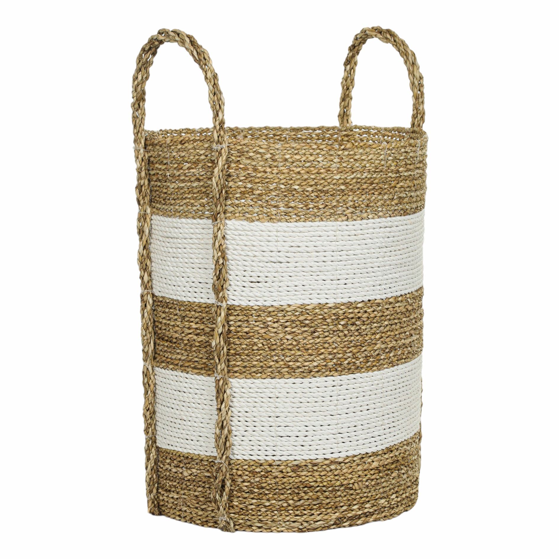 

Корзина Rattan Grand Deco Putih 25 х 32 см коричнево-белая