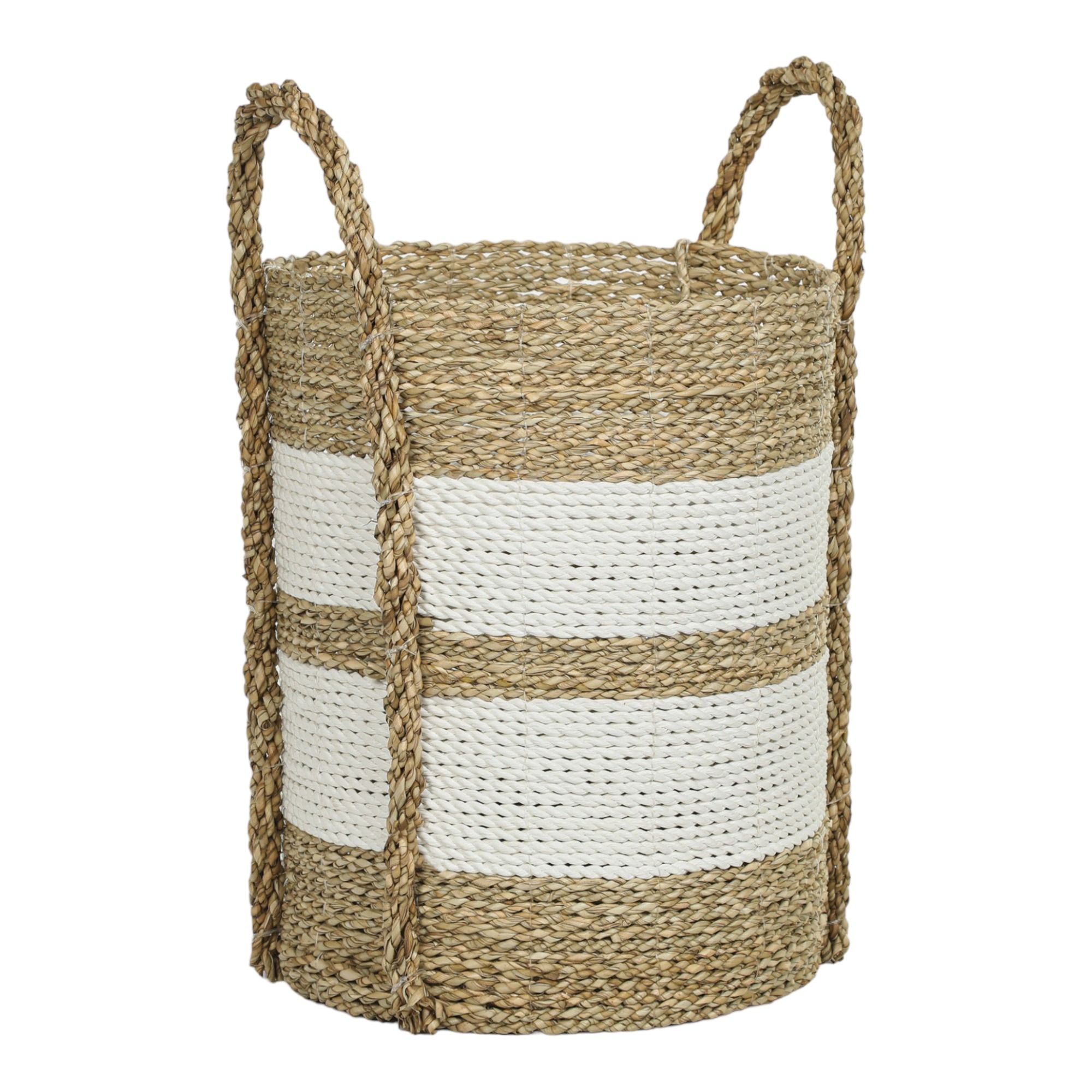 

Корзина Rattan Grand Deco Putih 30 х 42 см коричнево-белая