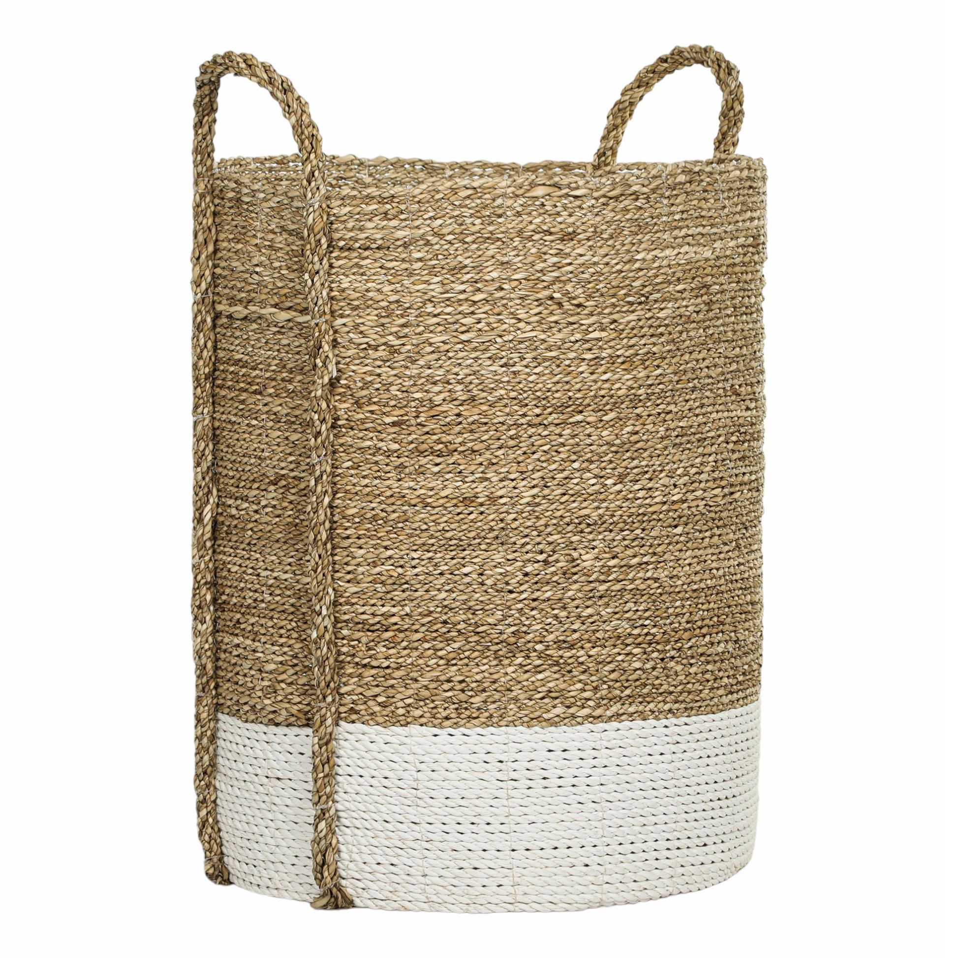 

Корзина Rattan Grand Deco Putih 40 х 50 см коричнево-белая