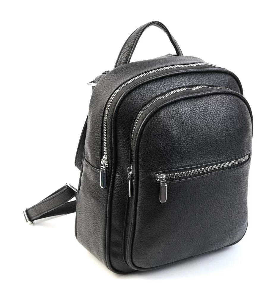 Женский рюкзак из эко кожи 2423 Блек (130536)