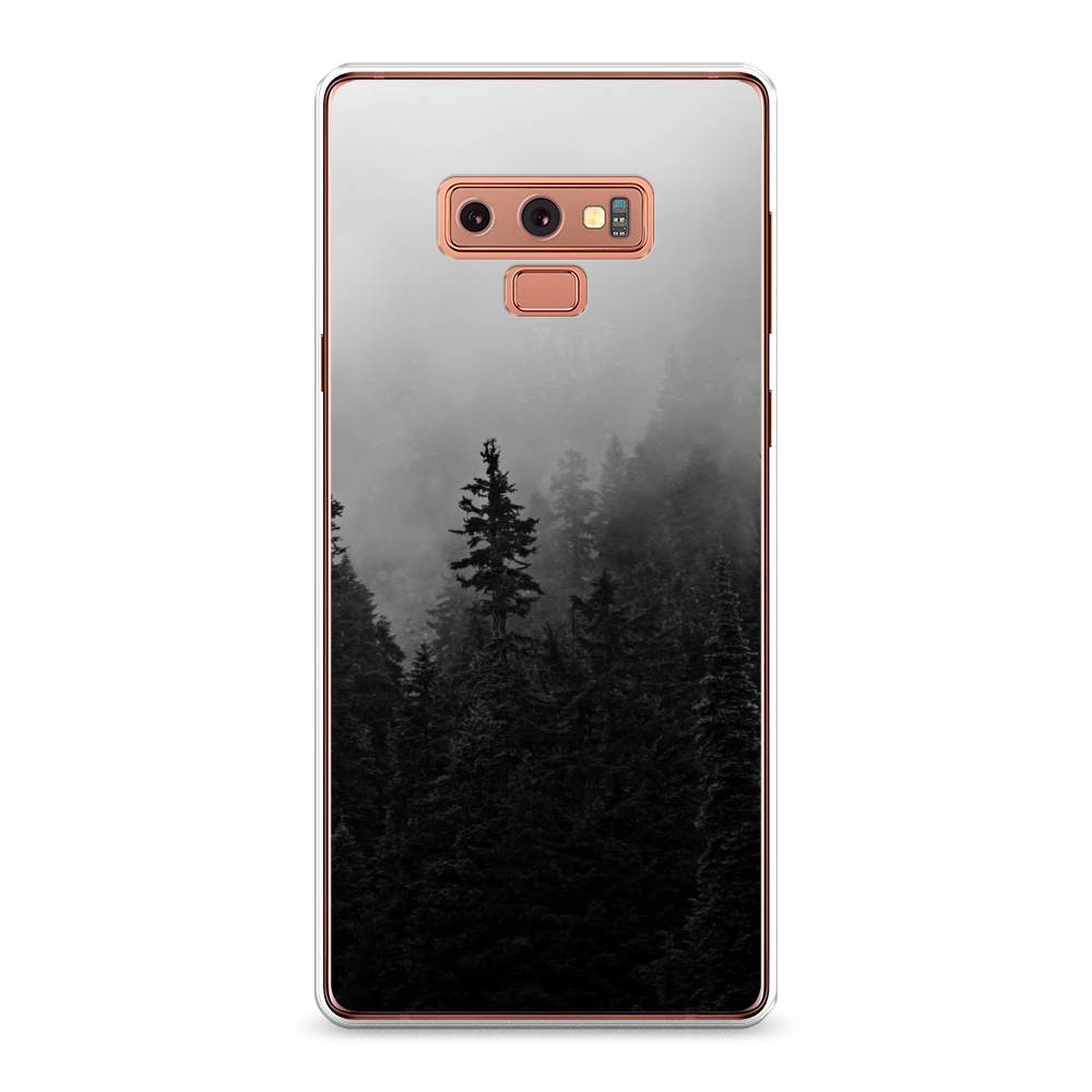 

Чехол на Samsung Galaxy Note 9 "Туманный лес", Серый;черный, 26350-2