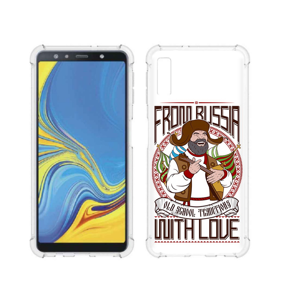 Чехол MyPads Tocco для Samsung Galaxy A7 (2018) русский мужчина (PT95255.558.590)