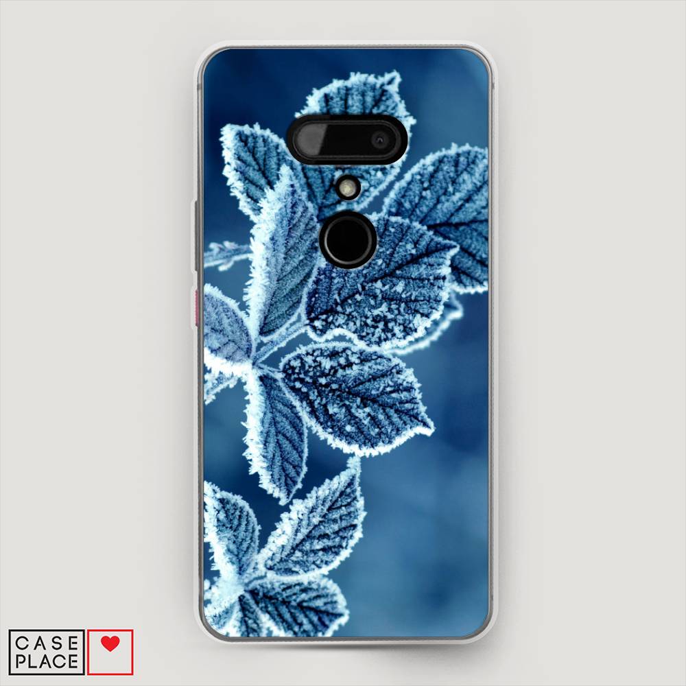 

Чехол на HTC U12 "Зима 6", Голубой;белый, 102050-2