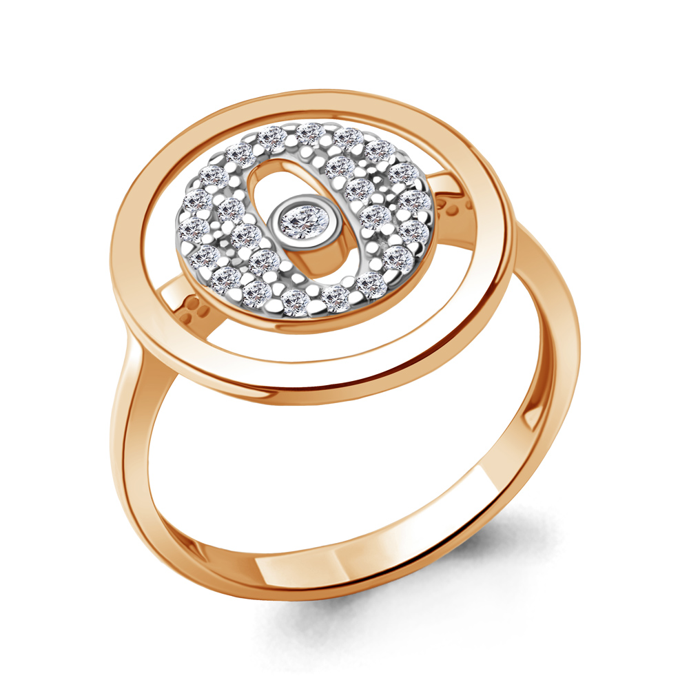 

Кольцо из серебра с фианитом Aquamarine Aquamarine 67777А_925_з р, 67777А_925_з