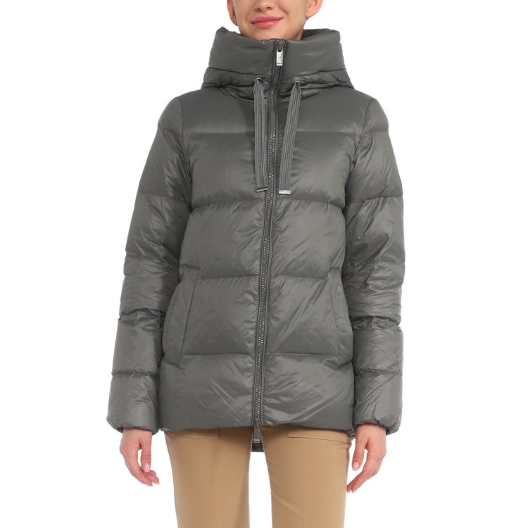 

Пуховик женский Maison David MLY011-1 серый L, MLY011-1