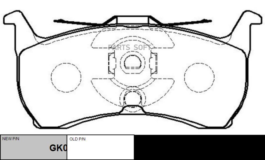 

Тормозные колодки Ctr gk0148