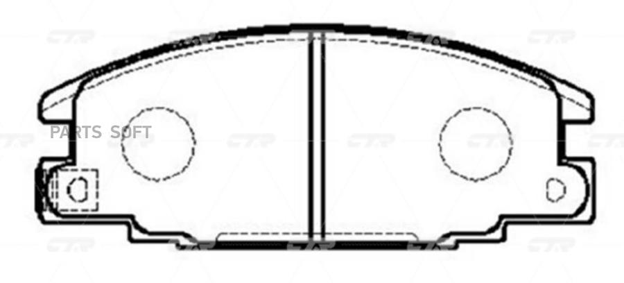 

Тормозные колодки Ctr gk0416